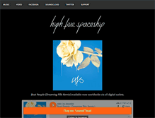 Tablet Screenshot of highfivespaceship.com